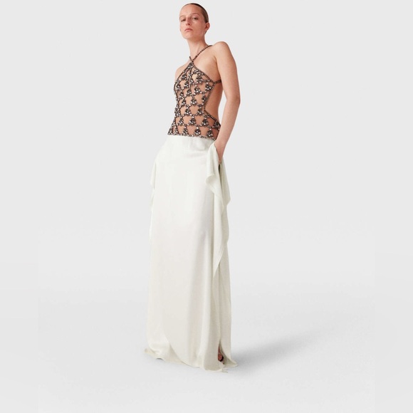 NWT Stella McCartney Crystal Cage Halterneck Dress - Picture 1 of 9